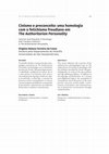 Research paper thumbnail of Cinismo e preconceito: uma homologia com o fetichismo freudiano em The Authoritarian Personality Cynicism and Prejudice: A Homology with Freudian Fetishism in The Authoritarian Personality