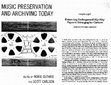 Research paper thumbnail of Preserving Underground Hip-Hop Tapes in Ethnographic Context