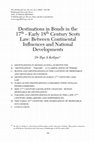 Research paper thumbnail of Destinations in Bonds in the 17th –Early 18th Century Scots Law: Between Continental Influences and National Developments