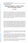 Research paper thumbnail of Ranking the Regimes in Aristotle's Politics: The Four-principles Approach