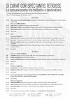 Research paper thumbnail of L'Esegesi dell'Iliade e il programma omerico tzetziano - Si curat cor spectantis tetigisse. La comunicazione tra mittente e destinatario. Università degli Studi di Milano, 30th October 2018