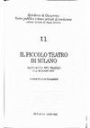 Research paper thumbnail of “*Un teatro d’arte per tutti*: breve ricognizione delle strategie di marketing del Piccolo Teatro (1947-1972)"