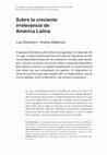 Research paper thumbnail of Sobre la creciente irrelevancia de América Latina