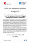 Research paper thumbnail of “To Make It Serviceable for the Purposes of Politics and History”: On Diplomatic Archives, Record-Keeping, and Knowledge about Central Asia in Modern Russia