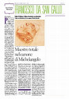 Research paper thumbnail of [Maestro totale nel canone di Michelangelo], recensione a D. Donetti, «Francesco da Sangallo e l’identità dell’architettura toscana», Officina Libraria, Roma 2020, «Alias domenica», 7 febbraio 2021