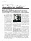 Research paper thumbnail of Werner Rohde (1904-1946) – Vom niedergelassenen Zahnarzt zum KZ-Arzt in Auschwitz und Natzweiler