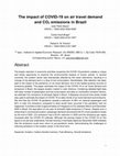 Research paper thumbnail of The impact of COVID-19 on air travel demand and CO 2 emissions in Brazil