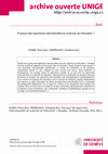 Research paper thumbnail of Pourquoi des approches interculturelles en sciences de l'éducation