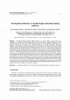 Research paper thumbnail of Aerodynamic behaviour of double hinged articulated loading platforms