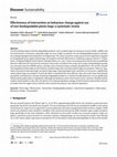 Research paper thumbnail of Effectiveness of Intervention on Behaviour Change against Use of Non-biodegradable Plastic Bags: A Systematic Review