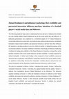 Research paper thumbnail of Zlatan Ibrahimović and influencer marketing: How credibility and parasocial interaction influence purchase intentions of a football player's social media fans and followers