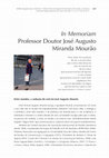 Research paper thumbnail of In Memoriam Professor Doutor José Augusto Miranda Mourão