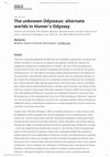 Research paper thumbnail of Review of T. Van Nortwick. The unknown Odysseus: alternate worlds in Homer’s Odyssey.