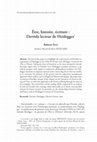 Research paper thumbnail of Être, histoire, écriture : Derrida lecteur de Heidegger