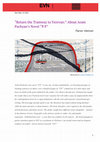 Research paper thumbnail of "Return the Tramway to Yerevan:" About Aram Pachyan's Novel "P/F" Tigran Amiryan