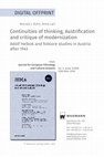 Research paper thumbnail of Continuities of thinking, Austrification and critique of modernization. Adolf Helbok and folklore studies in Austria after 1945