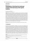 Research paper thumbnail of Iacovou, M. 2019: Palaepaphos: Unlocking the Landscape Context of the Sanctuary of the Cypriot Goddess