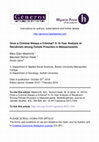 Research paper thumbnail of Once a Criminal Always a Criminal? A 15-Year Analysis of Recidivism Among Female Prisoners in Massachusetts