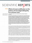 Research paper thumbnail of Effects of ocean acidification on the potency of macroalgal allelopathy to a common coral