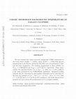 Research paper thumbnail of Cosmic Microwave Background Temperature at Galaxy Clusters