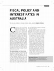 Research paper thumbnail of Fiscal policy and interest rates in Australia