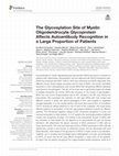 Research paper thumbnail of The Glycosylation Site of Myelin Oligodendrocyte Glycoprotein Affects Autoantibody Recognition in a Large Proportion of Patients