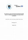 Research paper thumbnail of Do monetary, fiscal and financial institutions really matter for inflation targeting in emerging market economies?