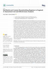 Research paper thumbnail of Self-build and Custom Housebuilding Registers in England: A Transaction-Cost and Effectiveness Analysis