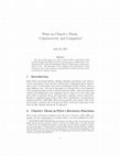 Research paper thumbnail of Péter on Church's Thesis, Constructivity and Computers