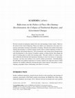 Research paper thumbnail of (2021) Reflections on the Politics of Place (Re)-Naming: Decolonisation, the Collapse of Totalitarian Regimes, and Government Changes