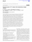 Research paper thumbnail of Reaction dynamics of CN radicals with tetrahydrofuran in liquid solutions