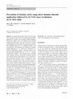 Research paper thumbnail of Prevention of dentine caries using silver diamine fluoride application followed by Er:YAG laser irradiation: an in vitro study