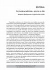 Research paper thumbnail of Formação acadêmica e autoria na RBH