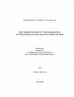 Research paper thumbnail of MÉTAMODÉLISATION ET TRANSFORMATION AUTOMATIQUE DE PSM DANS UNE APPROCHE MDA