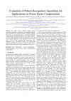 Research paper thumbnail of Evaluation of Pattern Recognition Algorithms for Applications on Power Factor Compensation