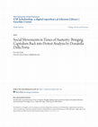 Research paper thumbnail of Social Movements in Times of Austerity: Bringing Capitalism Back into Protest Analysis . By Donatella Della Porta. Malden, Mass.: Polity Press, 2015. Pp. viii+249