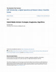 Research paper thumbnail of Hybrid media activism: ecologies, imaginaries, algorithms