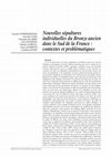 Research paper thumbnail of Nouvelles sépultures individuelles du Bronze ancien dans le Sud de la France : contextes et problématiques