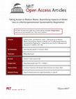 Research paper thumbnail of Taking Action to Reduce Waste: Quantifying Impacts of Model Use in a Multiorganizational Sustainability Negotiation