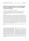 Research paper thumbnail of Prevalence of canine distemper virus in wild mustelids in the Czech Republic and a case of canine distemper in young stone martens