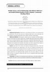 Research paper thumbnail of Health Literacy and its Relationship with Medical Adherence and Health-Related Quality of Life in Diabetic Community-Residing Elderly