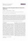 Research paper thumbnail of Blends of L-tyrosine based polyurethanes for biomaterial applications