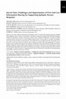 Research paper thumbnail of Just in time: Challenges and opportunities of first aid care information sharing for supporting epileptic seizure response