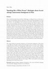 Research paper thumbnail of "Speaking like a White Person": Ideologies about Accent among Cameroonian Immigrants in Paris (in "OBST - Osnabrücker Beiträge zur Sprachtheorie", 98, "Les Langues africaines en Europe")