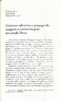 Research paper thumbnail of Projectos Editoriais e Propaganda. Imagens e Contra-Imagens no Estado Novo