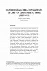 Research paper thumbnail of Moita Franchi (2021) Os saberes da Guerra o pensamento de Carl von Clausewitz no Brasil (1990 2019)