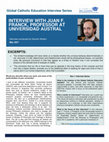 Research paper thumbnail of Interview with Juan F. Franck (by Quentin Wodon)