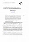 Research paper thumbnail of Making Better Knives: An Experimental Analysis of Projectile Point Technology and Multifunctional Uses