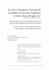 Research paper thumbnail of La carta y el paquete. Travesías de la palabra escrita entre Argentina y Chile a fines del siglo xix