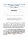 Research paper thumbnail of Organic Agriculture: Conventional farming vs organic farming